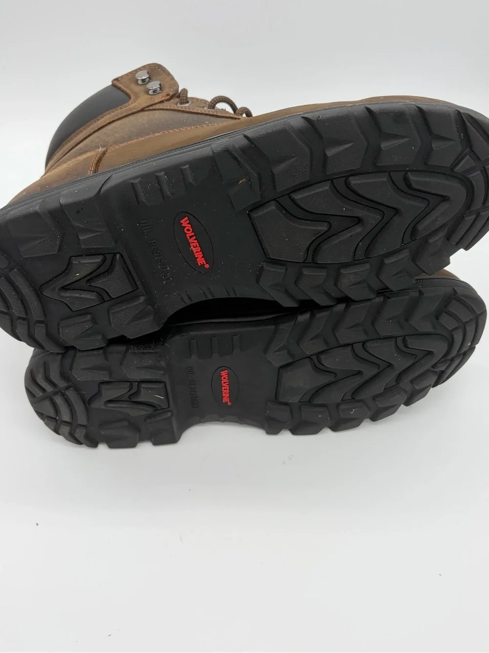 Wolverine Brown Lace-Up Work Boots
